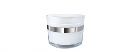 Acrylic Oval Cream Jar 25ml - AD-25 Cat Eyes